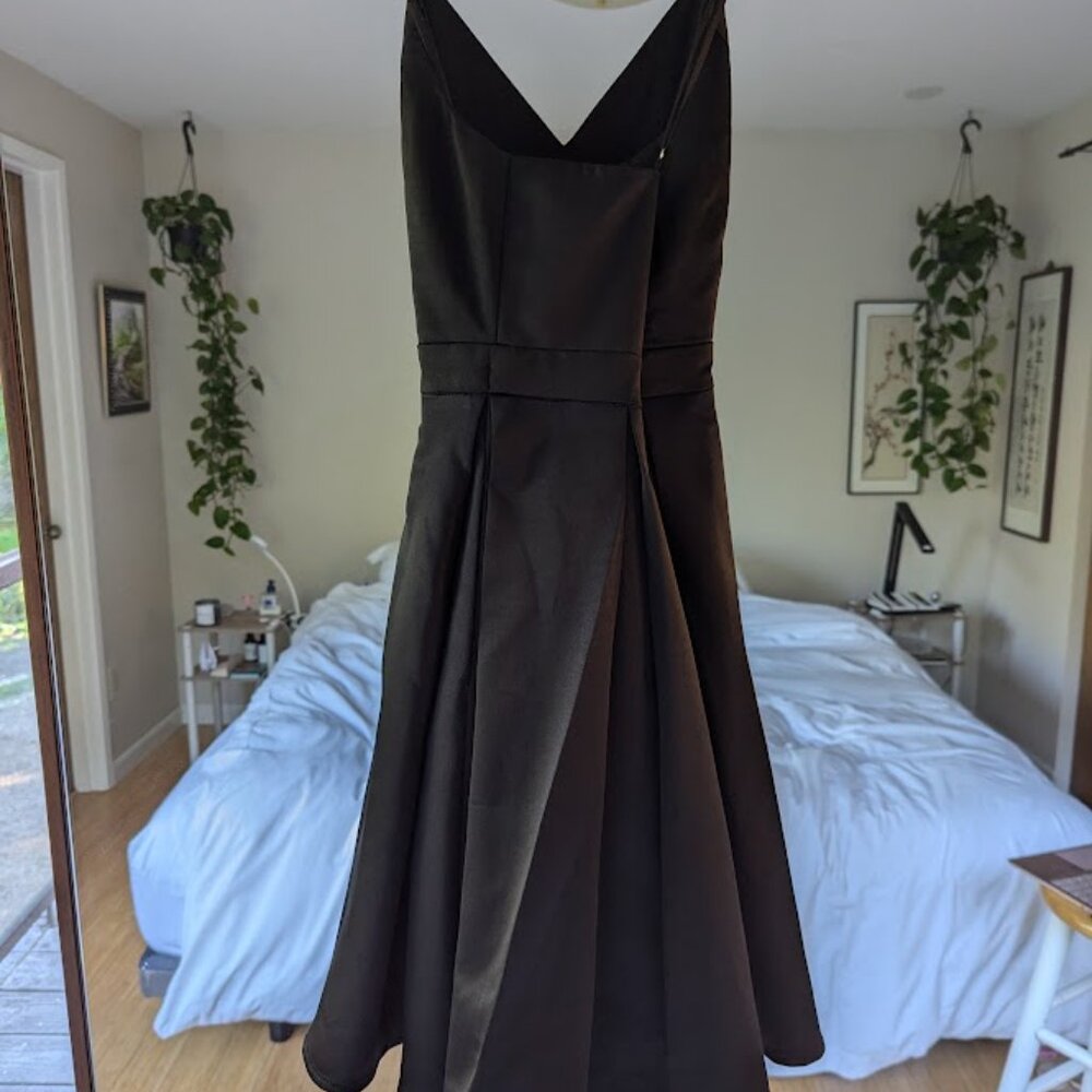 Lulus Be With You Dark Teal Blue Skater Dress in Black - Picture 6 of 7